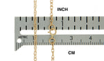 Φόρτωση εικόνας στο εργαλείο προβολής Συλλογής, 14K Yellow Gold 1.35mm Cable Rope Bracelet Anklet Choker Necklace Pendant Chain
