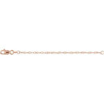 Charger l&#39;image dans la galerie, 18k 14k Yellow Rose White Gold Sterling Silver Box Cable Curb Heart Rope Wheat Chain Extender 3 inches
