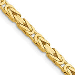 Kép betöltése a galériamegjelenítőbe: 14K Yellow Gold 3.25mm Byzantine Bracelet Anklet Choker Necklace Pendant Chain
