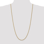 Ladda upp bild till gallerivisning, 14K Yellow Gold 2.5mm Rope Bracelet Anklet Choker Necklace Pendant Chain
