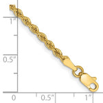 Indlæs billede til gallerivisning 14K Yellow Gold 2.5mm Rope Bracelet Anklet Choker Necklace Pendant Chain
