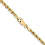將圖片載入圖庫檢視器 14K Yellow Gold 2.75mm Rope Bracelet Anklet Choker Necklace Pendant Chain
