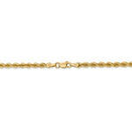 이미지를 갤러리 뷰어에 로드 , 14k Yellow Gold 3mm Rope Bracelet Anklet Choker Necklace Pendant Chain
