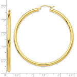 Afbeelding in Gallery-weergave laden, 14K Yellow Gold 55mm x 3mm Classic Round Hoop Earrings
