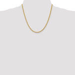 Indlæs billede til gallerivisning 14k Yellow Gold 3.65mm Rope Bracelet Anklet Choker Necklace Pendant Chain
