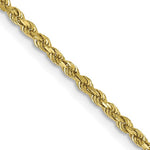 Cargar imagen en el visor de la galería, 10k Yellow Gold 1.75mm Diamond Cut Rope Bracelet Anklet Choker Necklace Pendant Chain
