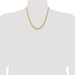 Carica l&#39;immagine nel visualizzatore di Gallery, 14k Yellow Gold 6.5mm Diamond Cut Rope Bracelet Anklet Choker Necklace Pendant Chain
