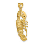 Carregar imagem no visualizador da galeria, 14k Yellow Gold Lobster Large 3D Pendant Charm
