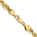 將圖片載入圖庫檢視器 14k Yellow Gold 6mm Rope Bracelet Anklet Choker Necklace Pendant Chain
