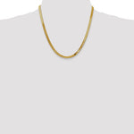 Kép betöltése a galériamegjelenítőbe: 14k Yellow Gold 4mm Silky Herringbone Bracelet Necklace Anklet Choker Pendant Chain
