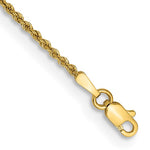 Afbeelding in Gallery-weergave laden, 14K Yellow Gold 1.5mm Rope Bracelet Anklet Choker Necklace Pendant Chain
