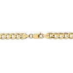 Ladda upp bild till gallerivisning, 14K Yellow Gold 6.75mm Open Concave Curb Bracelet Anklet Choker Necklace Pendant Chain
