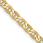 Afbeelding in Gallery-weergave laden, 10k Yellow Gold 3.2mm Anchor Bracelet Anklet Choker Necklace Pendant Chain
