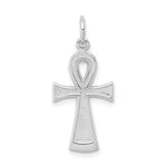 Afbeelding in Gallery-weergave laden, 10k White Gold Ankh Cross Pendant Charm
