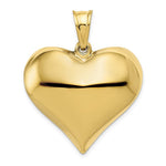 画像をギャラリービューアに読み込む, 10k Yellow Gold Puffy Heart 3D Large Pendant Charm
