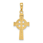 Ladda upp bild till gallerivisning, 10k Yellow Gold Celtic Cross God Is Love Reversible Pendant Charm
