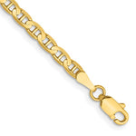 Cargar imagen en el visor de la galería, 10k Yellow Gold 3mm Anchor Bracelet Anklet Choker Necklace Pendant Chain
