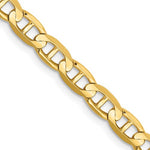 Cargar imagen en el visor de la galería, 10k Yellow Gold 4.5mm Anchor Bracelet Anklet Choker Necklace Pendant Chain
