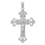 Cargar imagen en el visor de la galería, 10k White Gold INRI Crucifix Cross Large Pendant Charm
