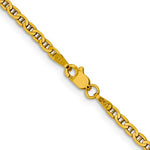 Загрузить изображение в средство просмотра галереи, 10k Yellow Gold 2.4mm Anchor Bracelet Anklet Choker Necklace Pendant Chain
