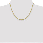 Afbeelding in Gallery-weergave laden, 10k Yellow Gold 2.4mm Anchor Bracelet Anklet Choker Necklace Pendant Chain
