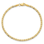 Kép betöltése a galériamegjelenítőbe: 10k Yellow Gold 2.4mm Anchor Bracelet Anklet Choker Necklace Pendant Chain
