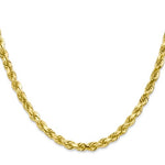 Lataa kuva Galleria-katseluun, 10k Yellow Gold 4.5mm Diamond Cut Rope Bracelet Anklet Choker Necklace Pendant Chain
