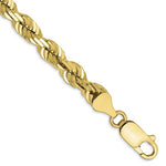 Charger l&#39;image dans la galerie, 10k Yellow Gold 5.5mm Diamond Cut Rope Bracelet Anklet Choker Necklace Pendant Chain
