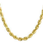 Lataa kuva Galleria-katseluun, 10k Yellow Gold 7mm Diamond Cut Rope Bracelet Anklet Choker Necklace Pendant Chain
