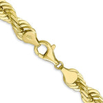 Lataa kuva Galleria-katseluun, 10k Yellow Gold 7mm Diamond Cut Rope Bracelet Anklet Choker Necklace Pendant Chain
