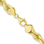 Загрузить изображение в средство просмотра галереи, 10k Yellow Gold 8mm Diamond Cut Rope Bracelet Anklet Choker Necklace Pendant Chain
