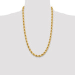 Carregar imagem no visualizador da galeria, 10k Yellow Gold 8mm Diamond Cut Rope Bracelet Anklet Choker Necklace Pendant Chain
