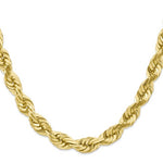 Afbeelding in Gallery-weergave laden, 10k Yellow Gold 10mm Diamond Cut Rope Bracelet Anklet Choker Necklace Pendant Chain
