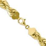 Cargar imagen en el visor de la galería, 10k Yellow Gold 10mm Diamond Cut Rope Bracelet Anklet Choker Necklace Pendant Chain

