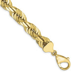 Charger l&#39;image dans la galerie, 10k Yellow Gold 10mm Diamond Cut Rope Bracelet Anklet Choker Necklace Pendant Chain
