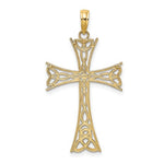 Afbeelding in Gallery-weergave laden, 10k Yellow Gold Celtic Knot Cross Pendant Charm
