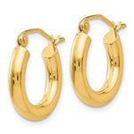 將圖片載入圖庫檢視器 10K Yellow Gold 16mm x 3mm Classic Round Hoop Earrings
