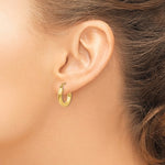 將圖片載入圖庫檢視器 10K Yellow Gold 16mm x 3mm Classic Round Hoop Earrings
