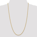 Carregar imagem no visualizador da galeria, 14K Yellow Gold 2.25mm Rope Bracelet Anklet Choker Necklace Pendant Chain
