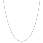 Carica l&#39;immagine nel visualizzatore di Gallery, 10k White Gold 0.95mm Polished Cable Rope Necklace Pendant Chain
