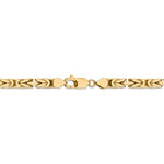 Kép betöltése a galériamegjelenítőbe: 14K Yellow Gold 5.25mm Byzantine Bracelet Anklet Necklace Choker Pendant Chain
