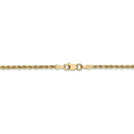 Załaduj obraz do przeglądarki galerii, 14k Yellow Gold 2mm Diamond Cut Rope Bracelet Anklet Choker Necklace Pendant Chain
