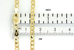 Cargar imagen en el visor de la galería, 14k Yellow Gold 2.9mm Beveled Curb Link Bracelet Anklet Necklace Pendant Chain
