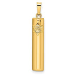 Load image into Gallery viewer, 14k Yellow Gold Mezuzah Star of David Pendant Charm
