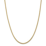 Załaduj obraz do przeglądarki galerii, 14K Yellow Gold 2mm Franco Bracelet Anklet Choker Necklace Pendant Chain
