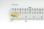 Indlæs billede til gallerivisning 18k 14k Yellow White Gold Fancy Lobster Clasp Sizes 11.5mmx8mm and 13mmx9.25mm Jewelry Findings
