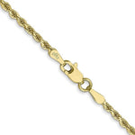 Cargar imagen en el visor de la galería, 10k Yellow Gold 2mm Diamond Cut Rope Bracelet Anklet Choker Necklace Pendant Chain
