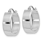 Load image into Gallery viewer, 14K White Gold 17mm x 5.5mm Classic Round Hoop Earrings
