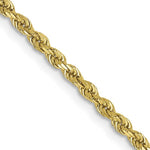 Indlæs billede til gallerivisning 10k Yellow Gold 2mm Diamond Cut Rope Bracelet Anklet Choker Necklace Pendant Chain
