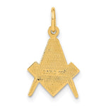 Φόρτωση εικόνας στο εργαλείο προβολής Συλλογής, 14k Yellow Gold Masonic Pendant Charm
